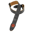 Levy's  2" Wide Black Garment Leather Guitar Strap
