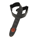 Levy's  2" Wide Black Garment Leather Guitar Strap