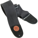 Levy's  3" Wide Black Cotton Bass Guitar Strap