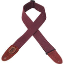 Levy's  2" Wide Burgundy Cotton Guitar Strap