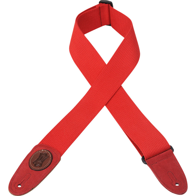 Levy's  2" Wide Red Cotton Guitar Strap