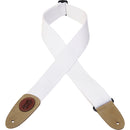 Levy's  2" Wide White Cotton Guitar Strap
