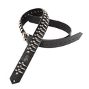Levy's  2" Wide Black Genuine Leather Guitar Strap
