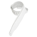 Levy's  3" Wide White Garment Leather Guitar Strap