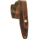 Levy's  2 1/2" Wide Dark Brown Guitar Strap