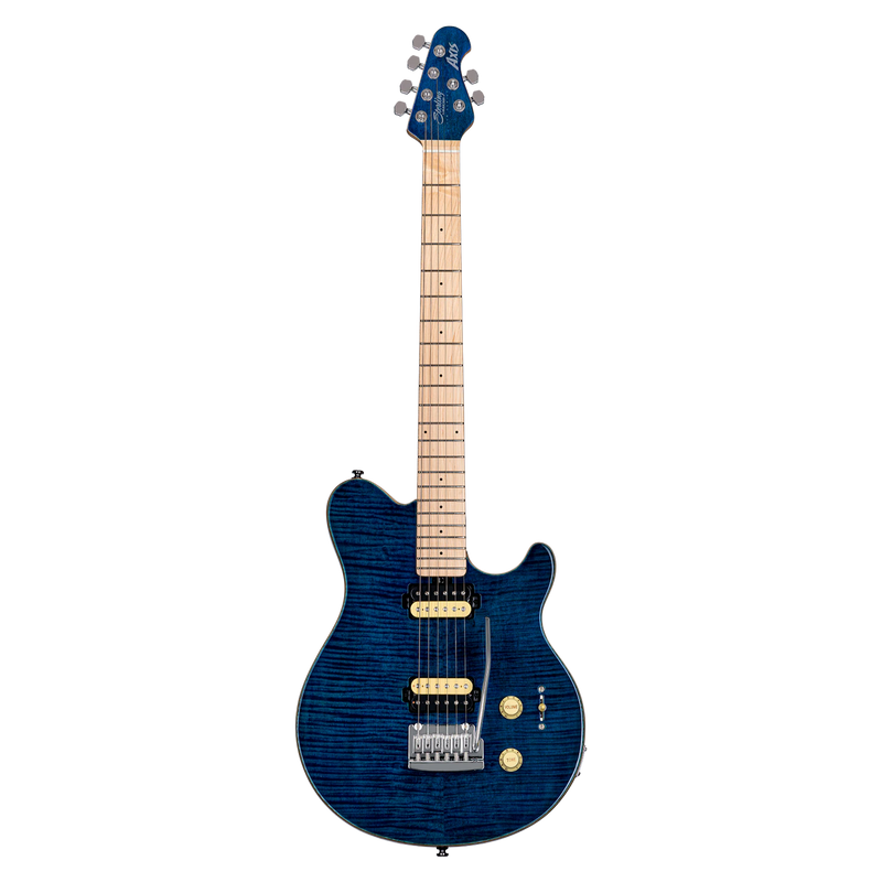 Sterling by Music Man Axis - Flame Maple Top - Neptune Blue