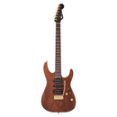 Charvel MJ DK24 HSH 2PT E Mahogany with Figured Walnut - Streaky Ebony Fingerboard, Natural