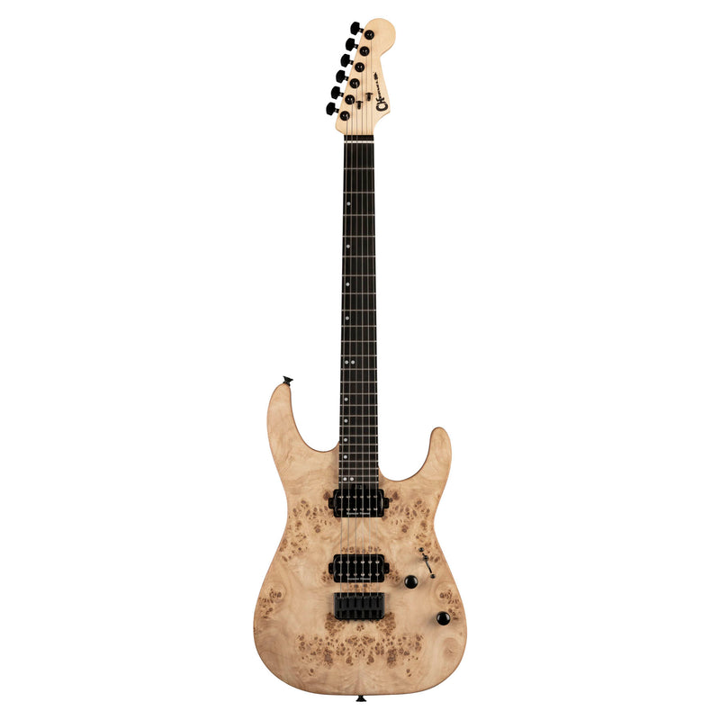 Charvel Pro-Mod DK24 HH HT E Mahogany with Poplar Burl - Ebony Fingerboard, Desert Sand