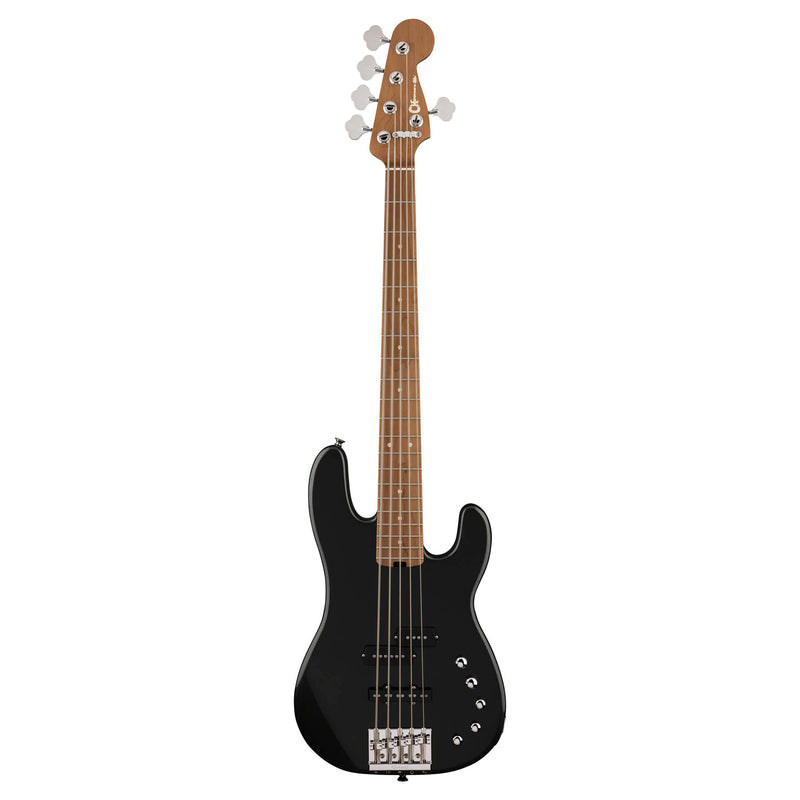 Charvel Pro-Mod San Dimas Bass PJ V - Caramelized Maple Fingerboard, Metallic Black