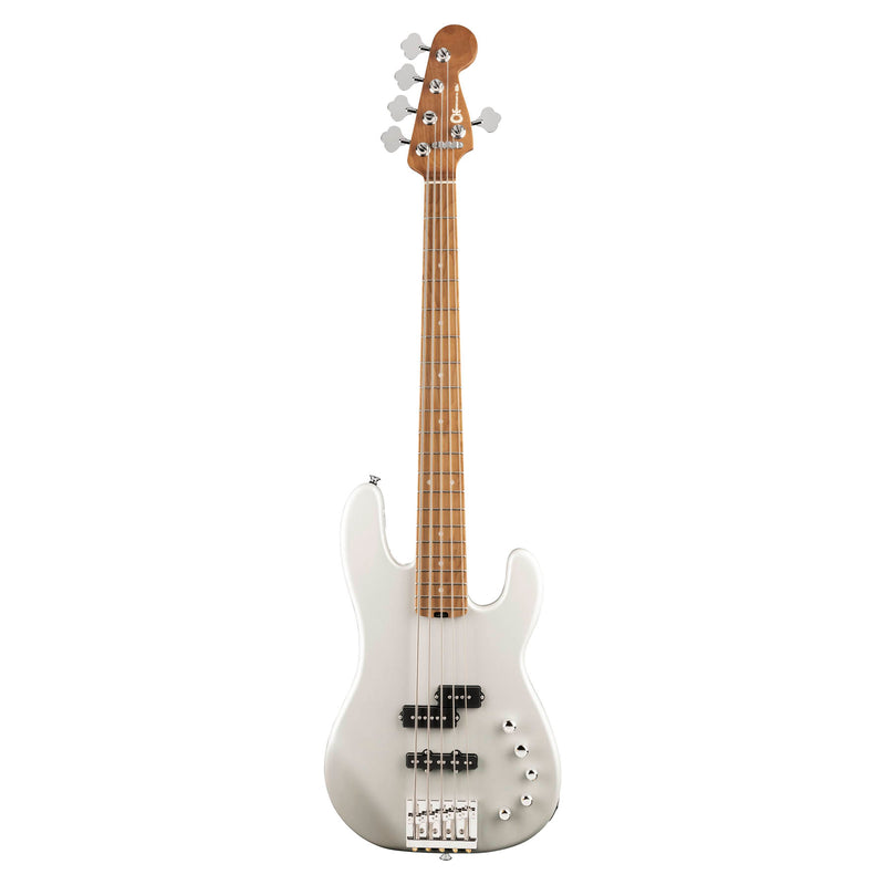 Charvel Pro-Mod San Dimas Bass PJ V - Caramelized Maple Fingerboard, Platinum Pearl