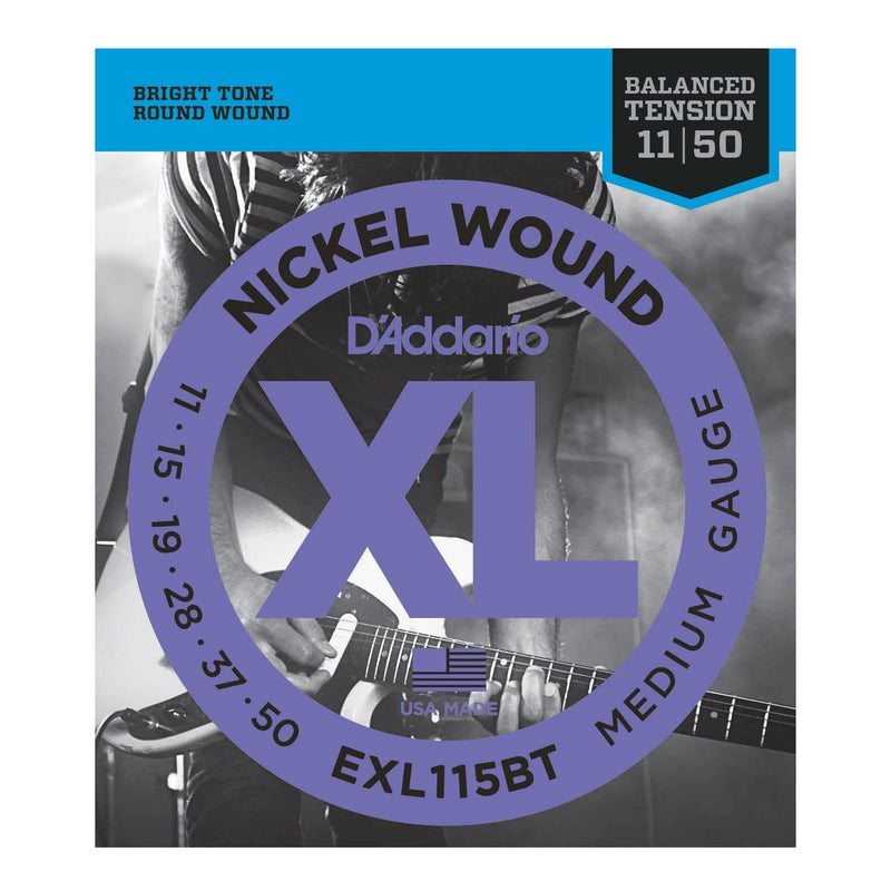 D'Addario EXL115BT XL Nickel Wound Electric Guitar Strings - 11-50 Balanced Tension Medium