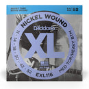 D'Addario EXL116 XL Nickel Wound Electric Guitar Strings - 11-52 Medium Top/Heavy Bottom