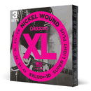 D'Addario EXL120+ XL Nickel Wound Electric Guitar Strings - 9.5-44 Super Light Plus