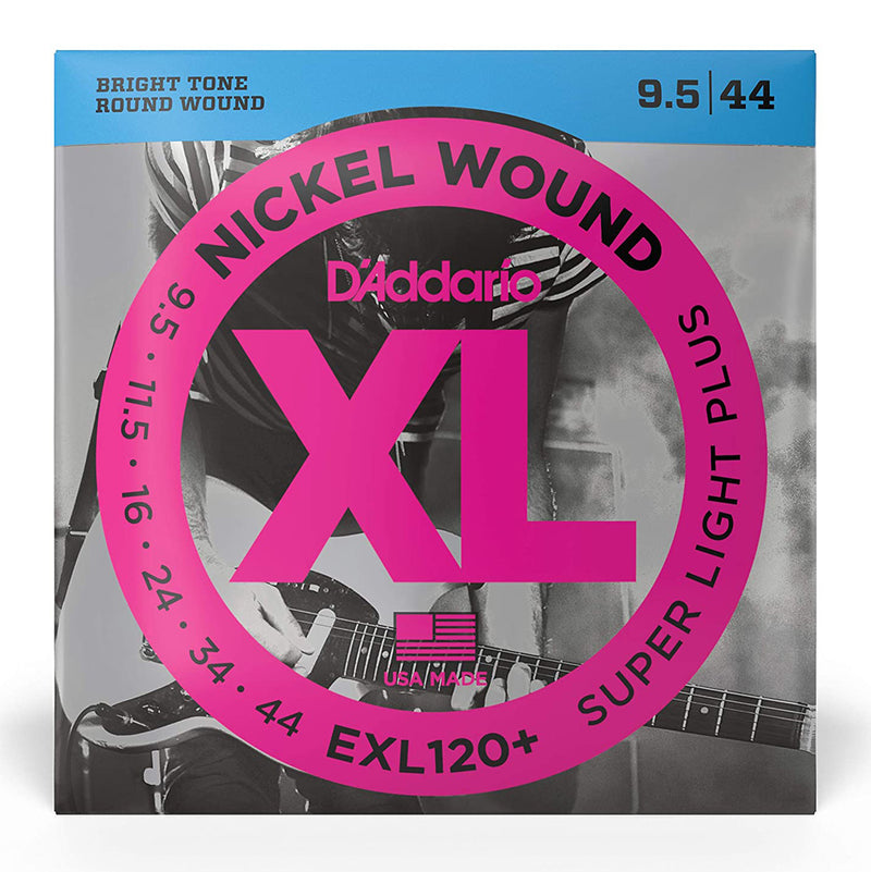 D'Addario EXL120+ XL Nickel Wound Electric Guitar Strings - 9.5-44 Super Light Plus
