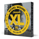 D'Addario EXL125 XL Nickel Wound Electric Guitar Strings - 9-46 Super Light Top/Regular Bottom