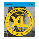 D'Addario EXL125 XL Nickel Wound Electric Guitar Strings - 9-46 Super Light Top/Regular Bottom
