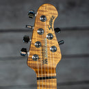 Ernie Ball Music Man Sabre Guitar HH Trem - Honey Suckle - Roasted Figured Maple/Maple