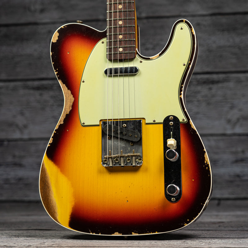 Fender 1960 Telecaster Custom Heavy Relic - Chocolate 3-Color Sunburst