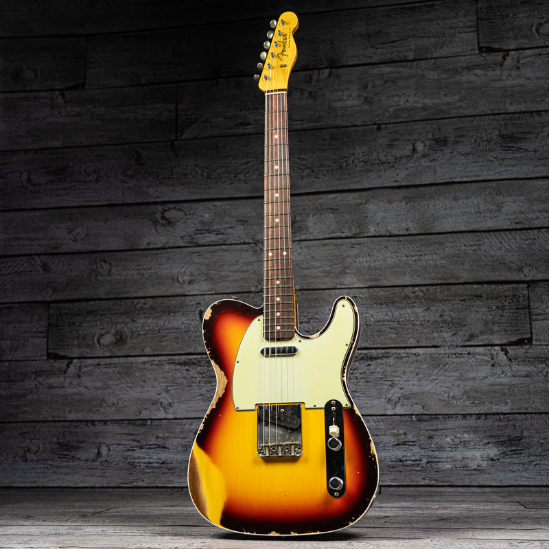 Fender 1960 Telecaster Custom Heavy Relic - Chocolate 3-Color Sunburst