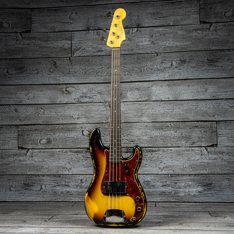 Fender Custom Shop Limited Edition '60s Precision Bass Heavy Relic - 3 Tone Sunburst