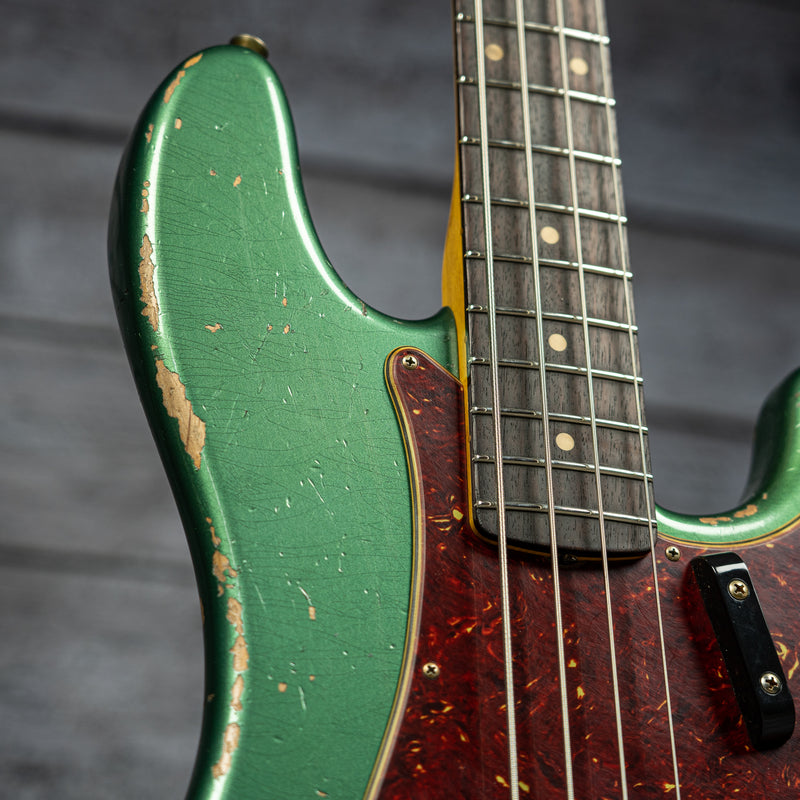 Fender Custom Shop Limited Edition '60 Precision Bass Heavy Relic - Aged Sherwood Green Metallic
