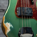 Fender Custom Shop Limited Edition '60 Precision Bass Heavy Relic - Aged Sherwood Green Metallic