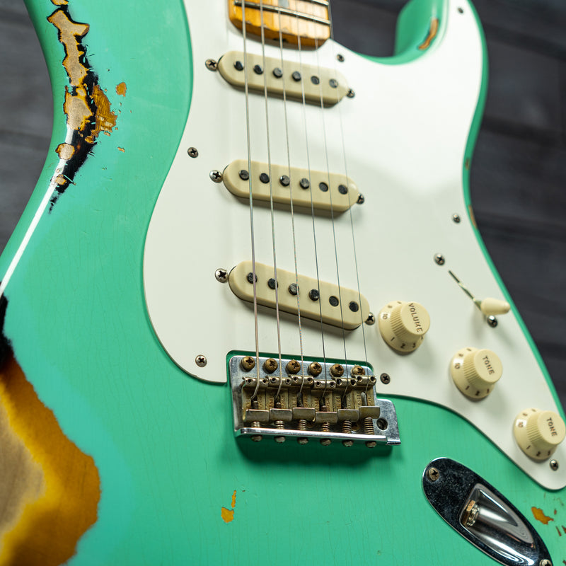 Fender Custom Shop S20 LTD 1956 Stratocaster Heavy Relic - Seafoam Green Over Two-Color Burst