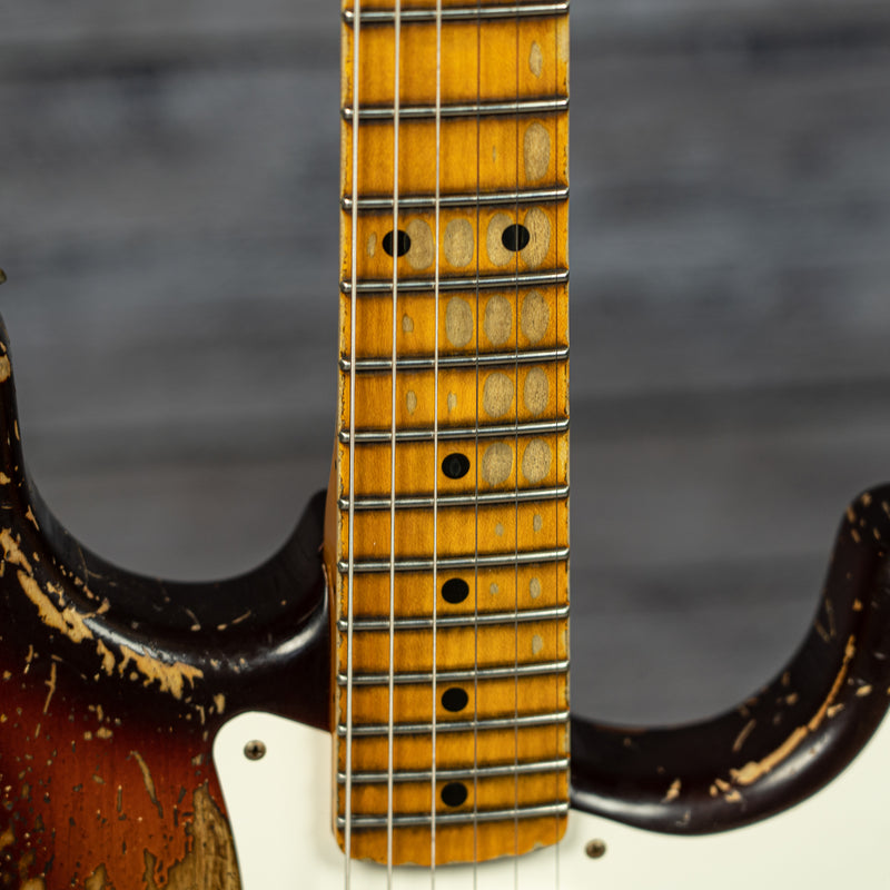 Fender Custom Shop S21 Ltd Red Hot Stratocaster Super Heavy Relic - Faded Chocolate 3-Tone Sunburst