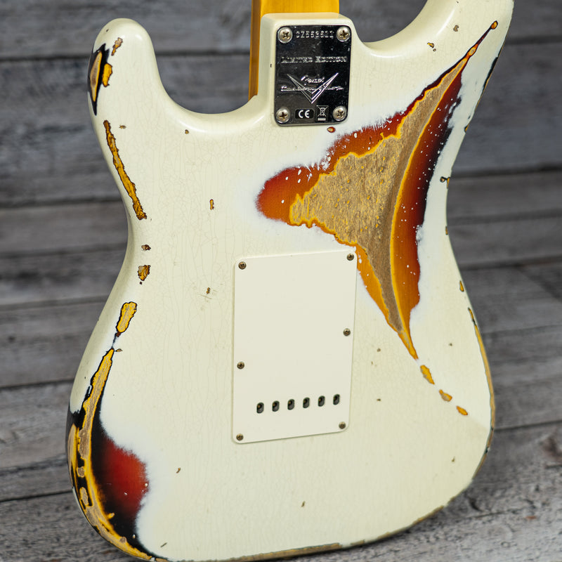 Fender Custom Shop W21 Ltd '67 Heavy Relic Stratocaster - Aged Olympic  White over 3-Tone Sunburst