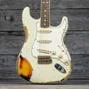 Fender Custom Shop W21 Ltd '67 Heavy Relic Stratocaster - Aged Olympic White over 3-Tone Sunburst