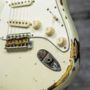 Fender Custom Shop W21 Ltd '67 Heavy Relic Stratocaster - Aged Olympic White over 3-Tone Sunburst