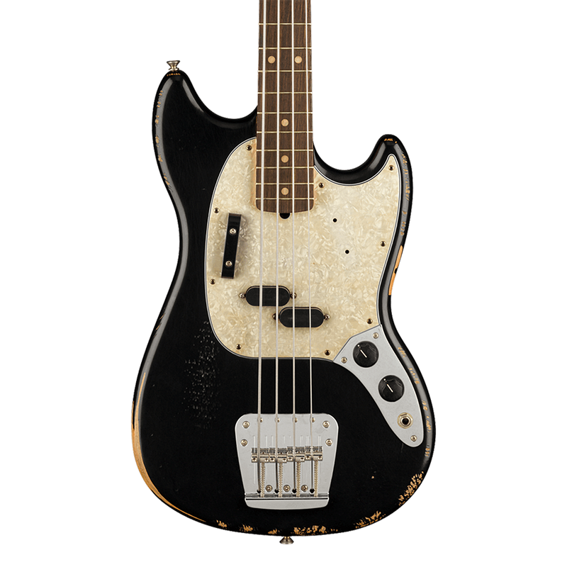 Fender JMJ Road Worn Mustang Bass - Black