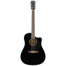 Fender CD-60SCE Dreadnought - Walnut Fingerboard, Black