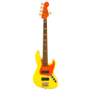 Fender MonoNeon Jazz Bass V - Maple Fingerboard, Neon Yellow
