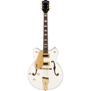 Gretsch G5422GLH Electromatic Classic Hollow Body Double-Cut With Gold Hardware - Left-Handed, Laurel Fingerboard, Snowcrest White