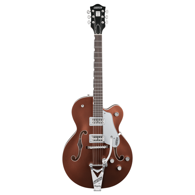 Gretsch G6118T Players Edition Anniversary Hollow Body with String-Thru Bigsby - Rosewood Fingerboard, Two-Tone Copper Metallic/Sahara Metallic