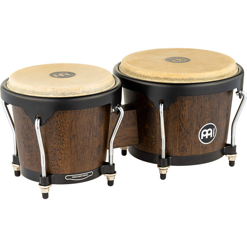 Meinl Percussion Headliner Series HB100 / HTB100 Wood Bongos, Vintage Wine Barrel