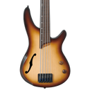 Ibanez Bass Workshop SRH505F - Natural Browned Burst Flat