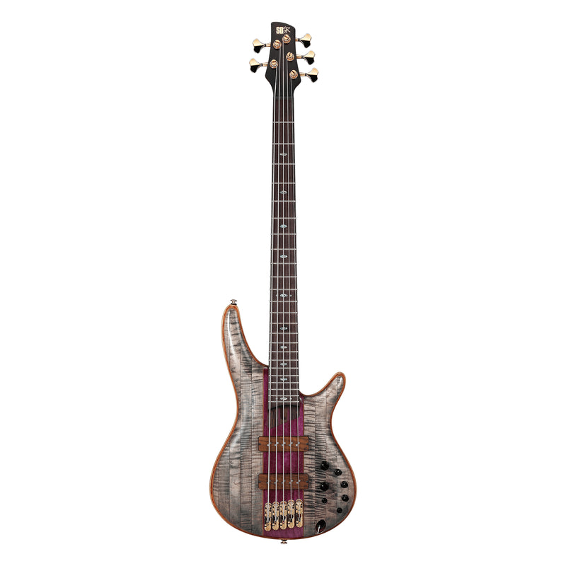 Ibanez Premium SR5CMDX 5-string Bass Guitar - Black Ice Low Gloss