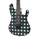 Kramer NightSwan - Black with Blue Polka Dots