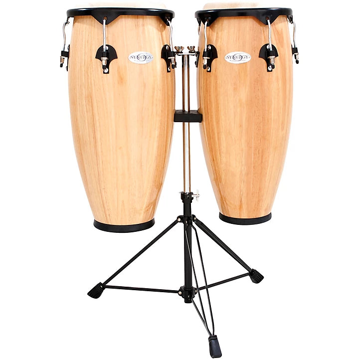 Toca Synergy Congas Natural w/ Stand- 10, 11"