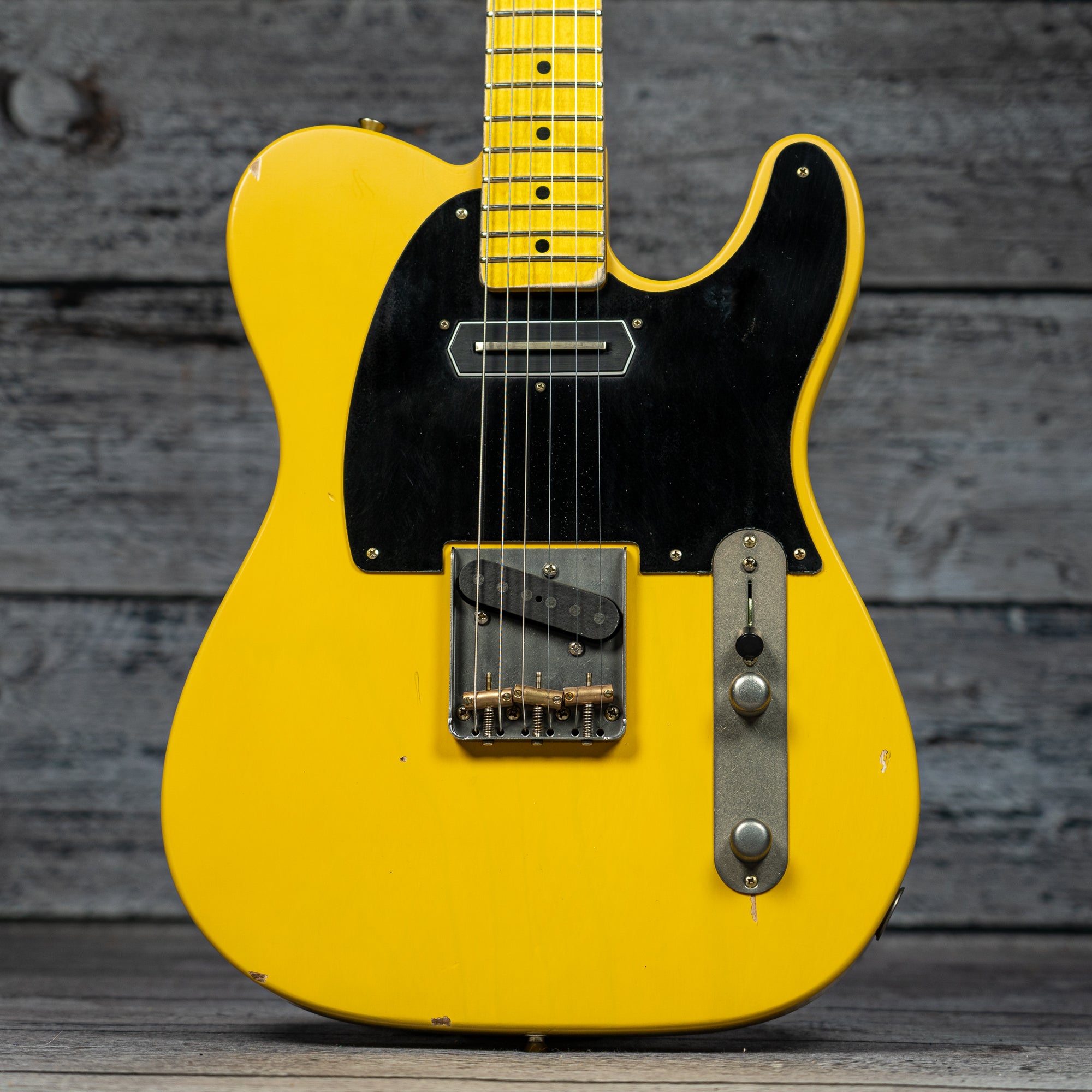 nashguitars Telecaster T52 ナチュラル/ブラック Nash T52 Guitar, Black, Light Aging | Humbucker Music
