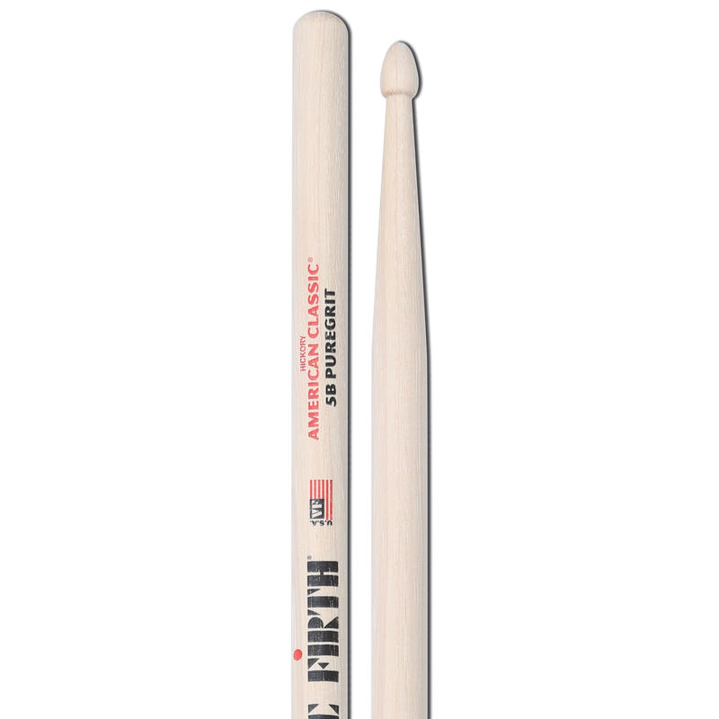 Vic Firth American Classic® 5B PureGrit -- No Finish, Abrasive Wood Texture