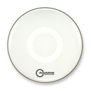 Aquarian Regulator, White Gloss 10mil Single Ply Resonant Bass Drumhead with Small Muffle Ring - 18"
