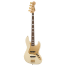 Squier 40th Anniversary Jazz Bass - Gold Edition, Laurel Fingerboard, Olympic White