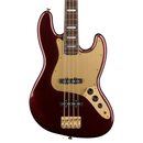 Squier 40th Anniversary Jazz Bass - Gold Edition, Laurel Fingerboard, Ruby Red Metallic