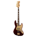 Squier 40th Anniversary Jazz Bass - Gold Edition, Laurel Fingerboard, Ruby Red Metallic