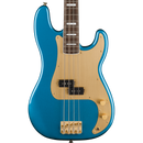 Squier 40th Anniversary Precision Bass - Gold Edition, Laurel Fingerboard, Lake Placid Blue