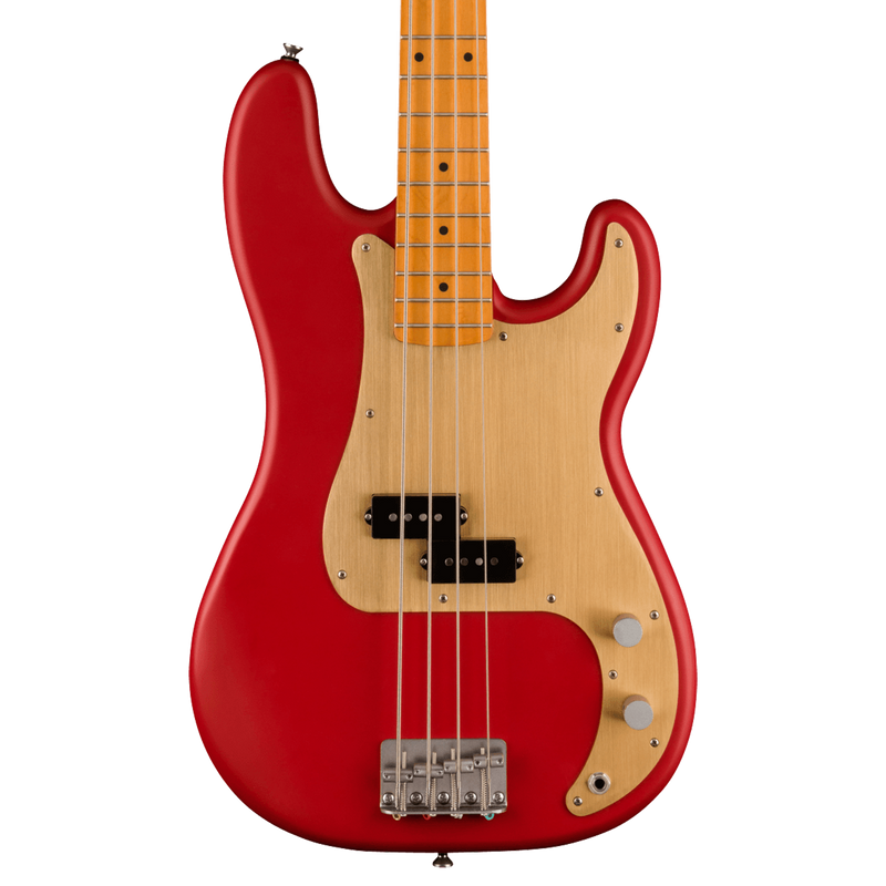 Squier 40th Anniversary Precision Bass - Vintage Edition, Maple Fingerboard, Satin Dakota Red