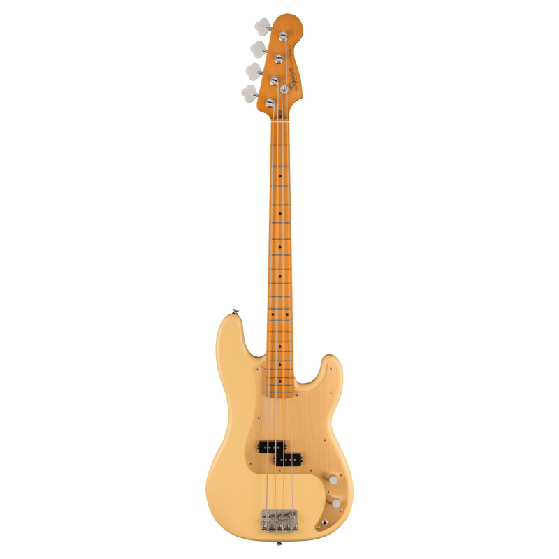 Squier 40th Anniversary Precision Bass - Vintage Edition, Maple Fingerboard, Satin Vintage Blonde